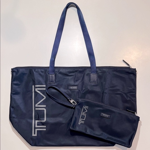 TUMI Packable Just in Case Small Tote - Navy - Picture 1 of 13